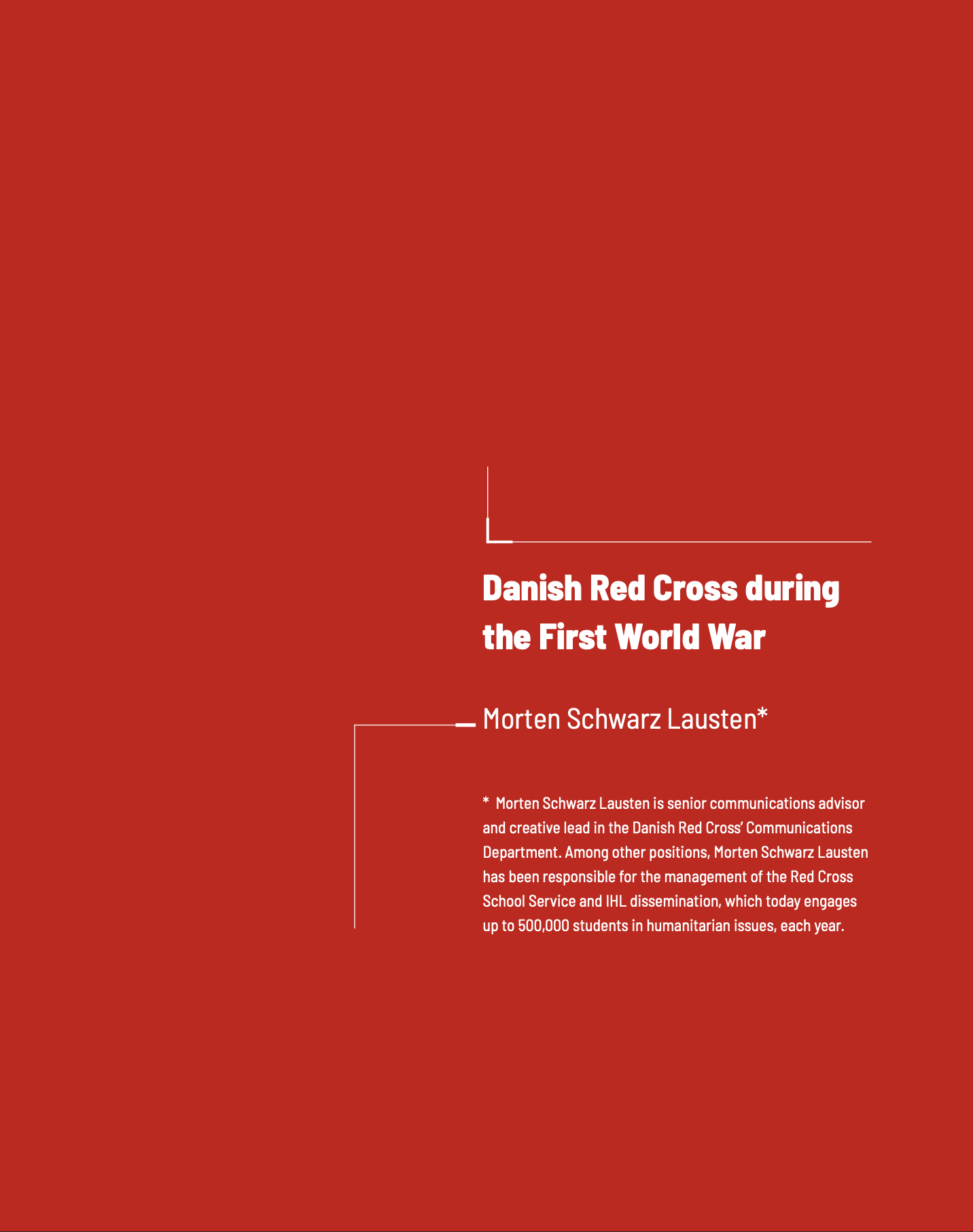 Chapter 8 — Danish Red Cross during the First World War